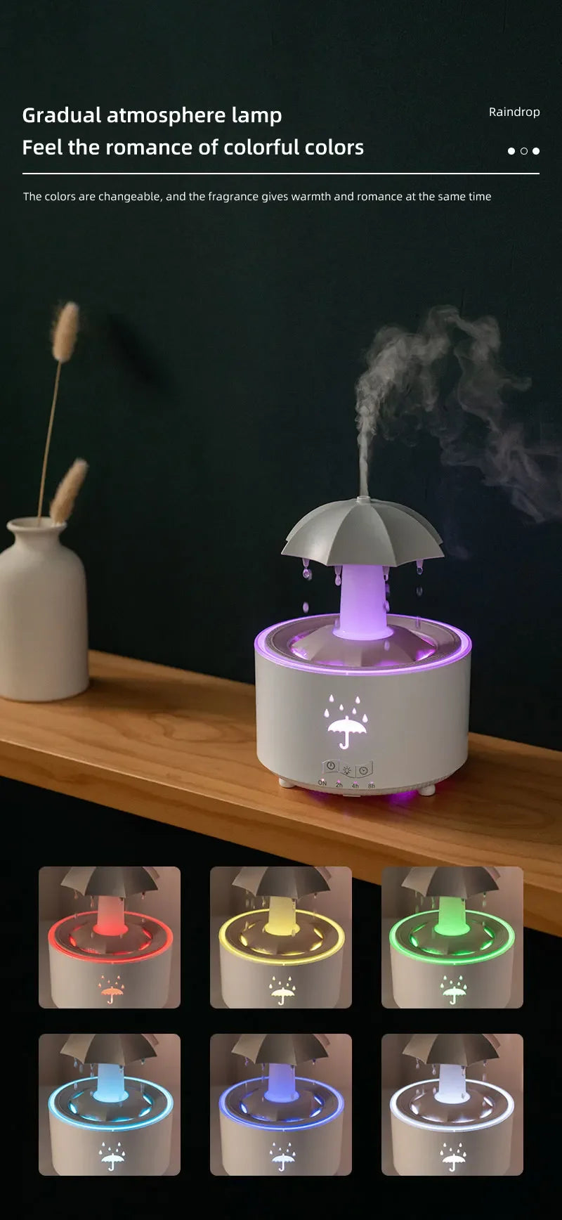 AmplifyGears™ Umbrella Diffuser with Rain Effect